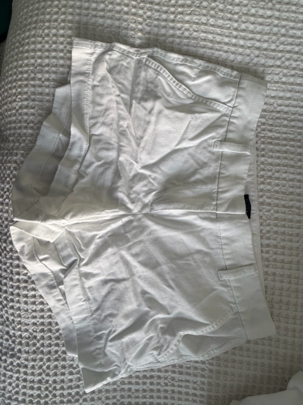 J. Crew White High-Waist Tailored Shorts